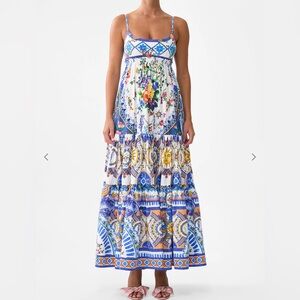 CAMILLA
Tiles Darls Long Dress with Jersey Bodice